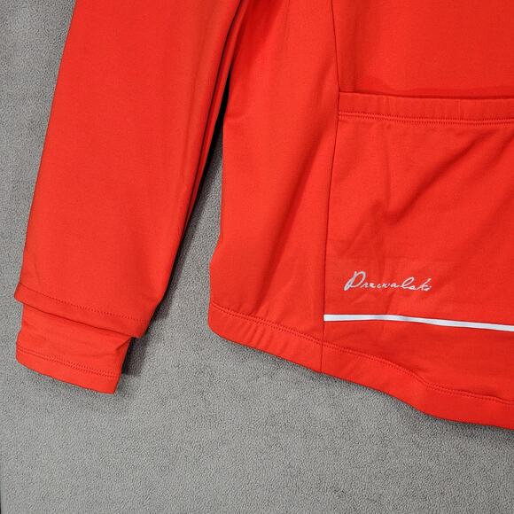 Przewalski Cycling Bike Jacket sz L Men Red Gray Reflective Full Zip Pockets NEW - Picture 12 of 13